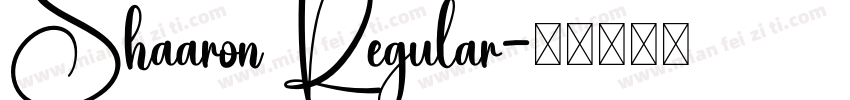 Shaaron Regular字体转换